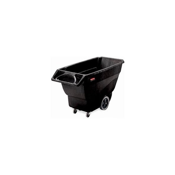 Rubbermaid Commercial Rubbermaid Utility Duty Structural Foam Plastic Tilt Truck, 3/4 Cu. Yd. Cap, 450 Lbs. Cap, Black FG101100BLA - main